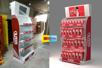 design 3d pop posm retail product display stand solutions