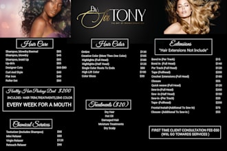 do digital menu design, food menu, restaurant menu within 24 hours