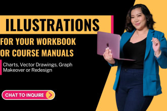 illustrate or design workbook or course manual inner pages