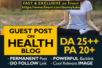 submit a guest post on a quality health blog