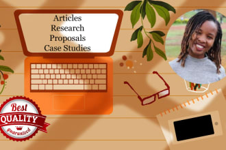 do case study analysis, business research and articles