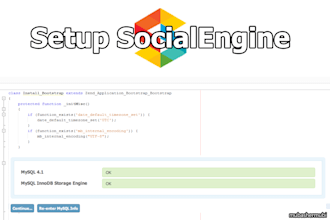 setup your social engine site