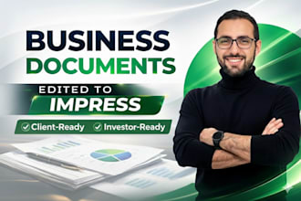 proofread and edit your business reports, proposals, and corporate documents