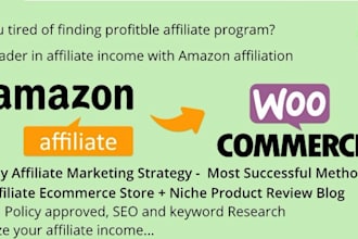 build SEO optimized affiliate store with blog