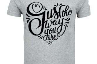 do elegant and creative text tee shirt design
