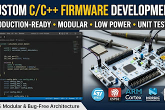 develop custom c and cpp firmware for your embedded devices