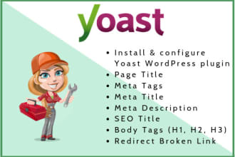 do yoast wordpress SEO optimization, meta tags, alt tags, sitemaps