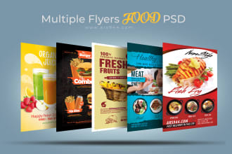 design an amazing flyer, poster especially food menu design