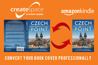 convert kindle to createspace book cover professionally