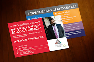 design real estate postcard, eddm postcard, door hanger