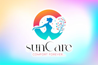 creative minimalist business logo design with copyright