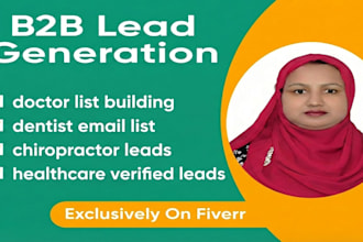 build doctor dentist chiropractor pharmacy healthcare verified email list