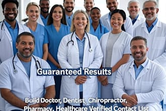 build doctor dentist chiropractor pharmacy healthcare verified contact list