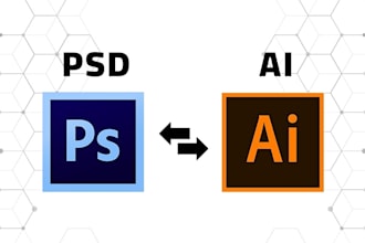 convert any file to PSD, ai, or PDF