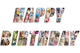 design an amazing photo collage and mosaic photo