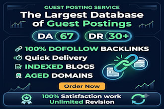 write guest posts in the da67 blog with dofollow backlinks