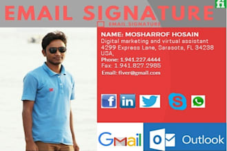 create email signature  and business mail