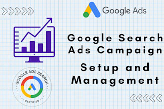 setup and manage google ads adwords PPC search campaigns