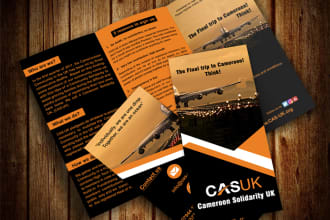 create outstanding tri fold brochure design within 24 hours
