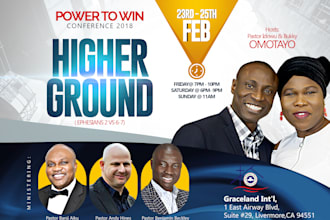 create online church flyers design