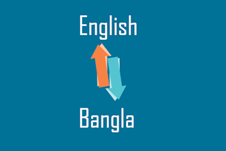 translate audio, video, doc english to bangla vice versa