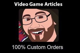 write articles about video games