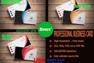 design professional business card for you