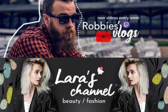 make you an awesome youtube channel art banner