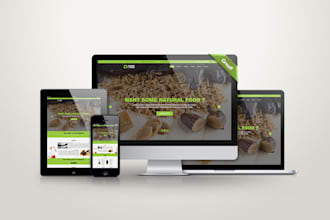 design amazing website or landing page PSD template