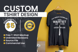 do trendy custom typography illustration t shirt for you