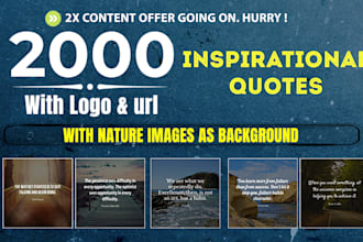 design 2000 inspirational quotes with nature images