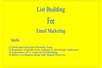 do list building for email marketing