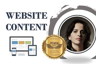 write professional website content