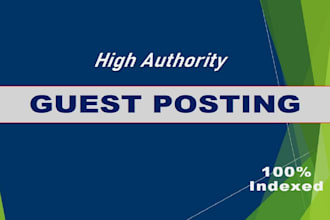write and publish dofollow guest posts to improve the google ranking