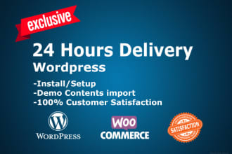 create a modern full responsive wordpress website