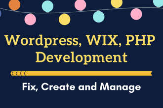 fix or develop shopify wordpress wix php website