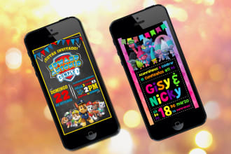 design a custom digital invitation you can send by whatsapp