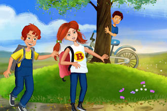 create childrens book illustration
