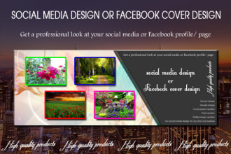 social media design or facebook cover design
