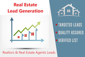 provide lead generation of realtors, real estate agents lists