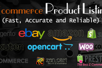 add product listing on ebay, shopify, woocommerce and more