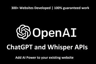 integrate openai chatgpt and whisper apis in your website