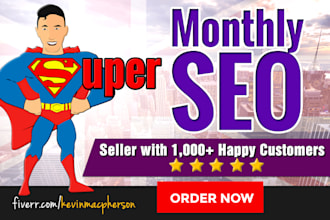 provide a monthly SEO service with high quality link building