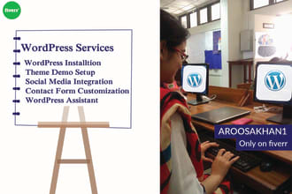 build a wordpress website or be your wordpress assistant