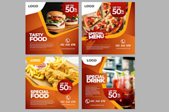 eye catching social media and web banners