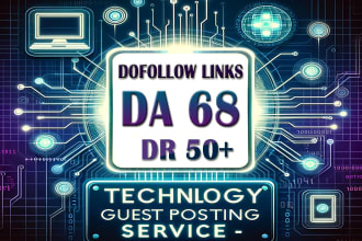 write technology guest posts in da 68 blog off page SEO