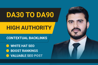 make da90 high quality contextual dofollow SEO backlinks