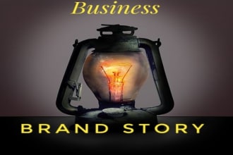 write a catchy brand story or about us for your business