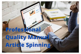 do article spinning manually to the highest standard