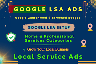 setup google lsa local business ads for home and professional service categories